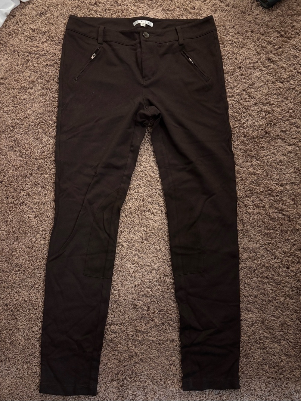 CAbi Women's Straight Leg Pants in Dark Brown